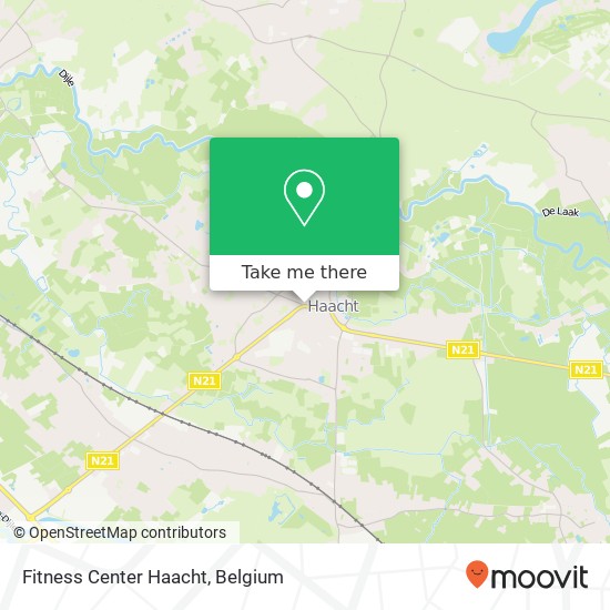 Fitness Center Haacht map