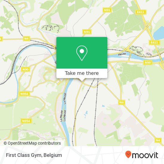 First Class Gym map