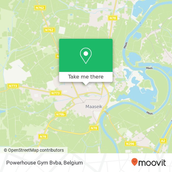 Powerhouse Gym Bvba map