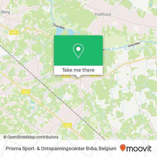 Prisma Sport- & Ontspanningscenter Bvba plan