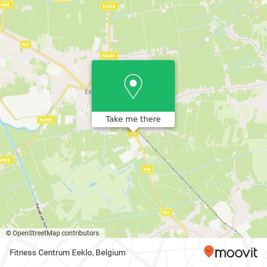 Fitness Centrum Eeklo map