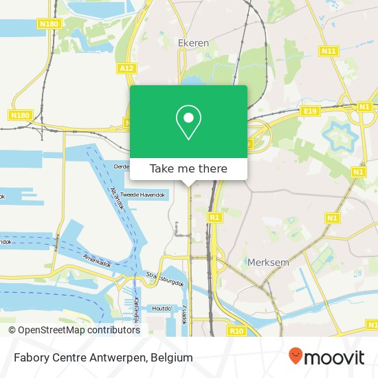 Fabory Centre Antwerpen map