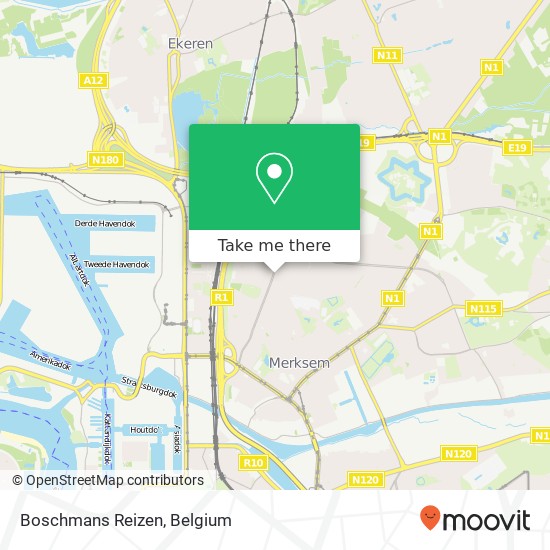 Boschmans Reizen map