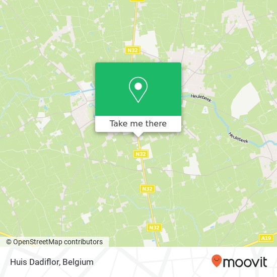 Huis Dadiflor map