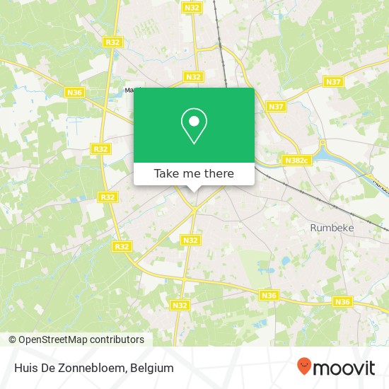 Huis De Zonnebloem map