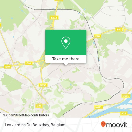 Les Jardins Du Bouxthay map