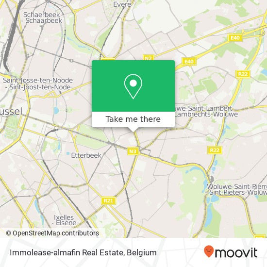 Immolease-almafin Real Estate map