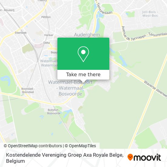 Kostendelende Vereniging Groep Axa Royale Belge map