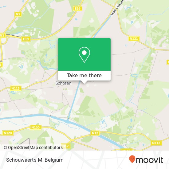 Schouwaerts M map