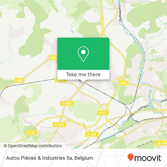 Autos Pièces & Industries Sa map