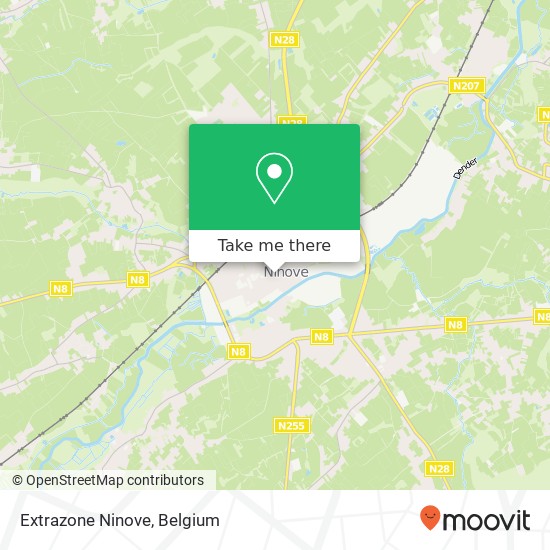 Extrazone Ninove map