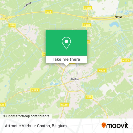 Attractie Verhuur Chatho map