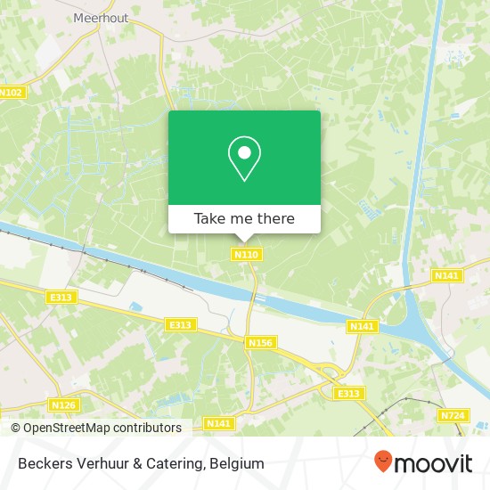 Beckers Verhuur & Catering map