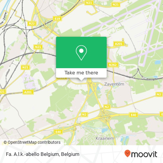 Fa. A.l.k.-abello Belgium map