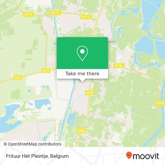 Frituur Het Pleintje map