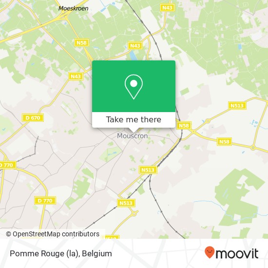 Pomme Rouge (la) map