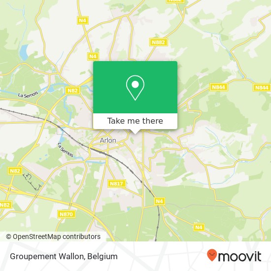 Groupement Wallon map