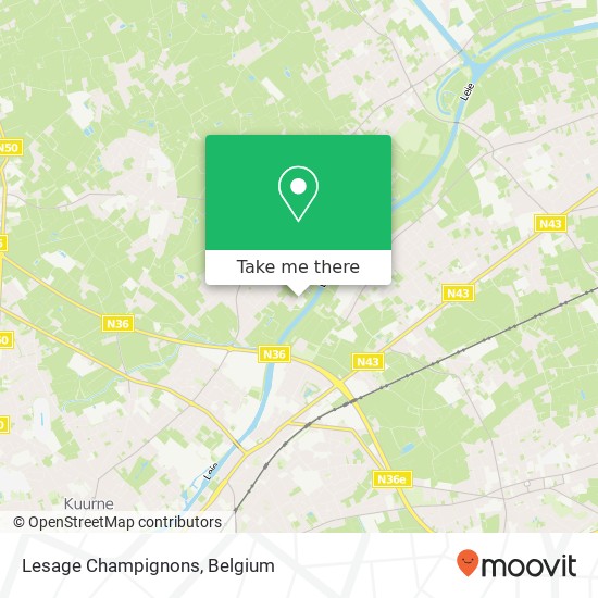 Lesage Champignons map