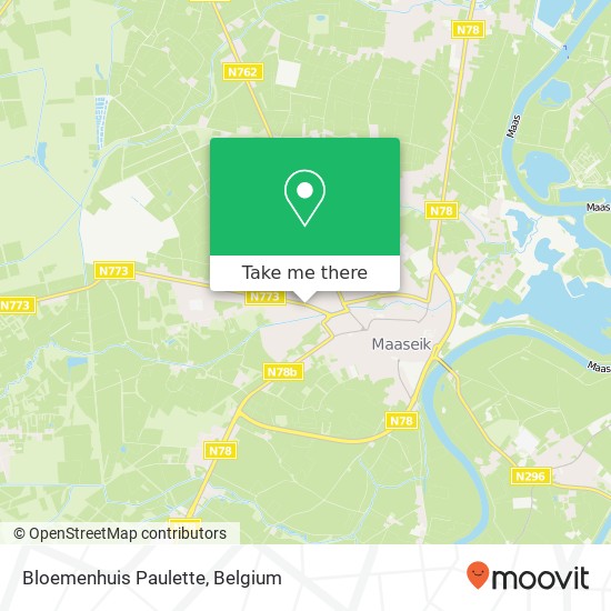 Bloemenhuis Paulette map