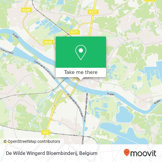 De Wilde Wingerd Bloembinderij map
