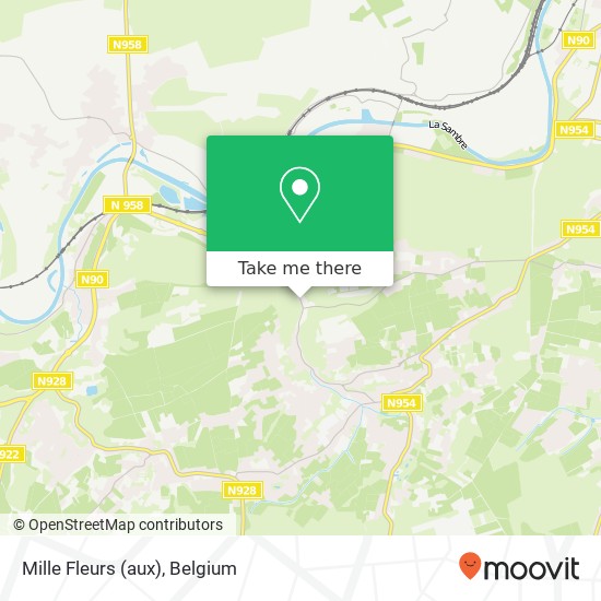 Mille Fleurs (aux) map