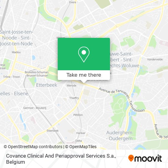 Covance Clinical And Periapproval Services S.a. map