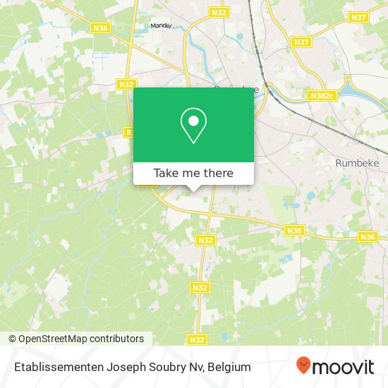 Etablissementen Joseph Soubry Nv map