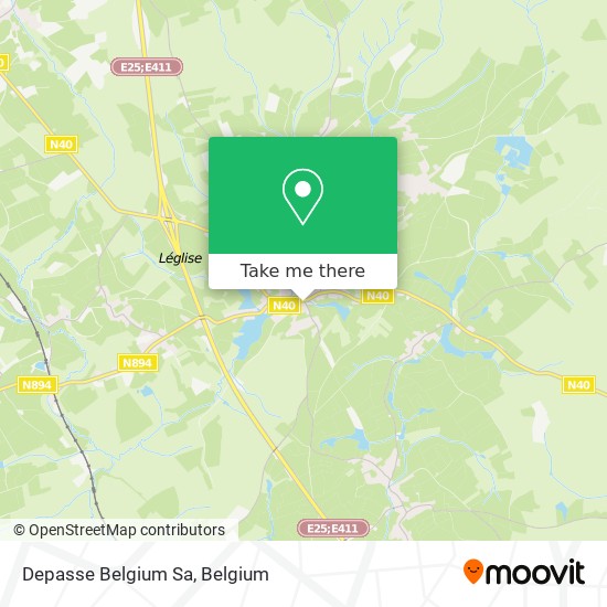 Depasse Belgium Sa map