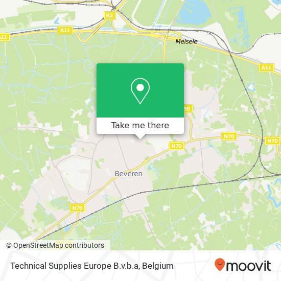 Technical Supplies Europe B.v.b.a map