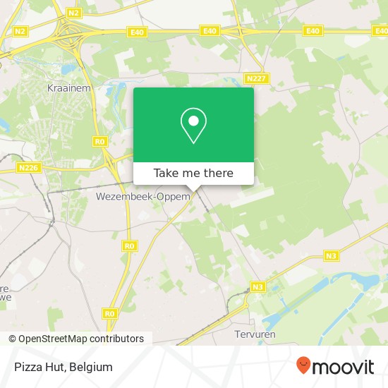 Pizza Hut map