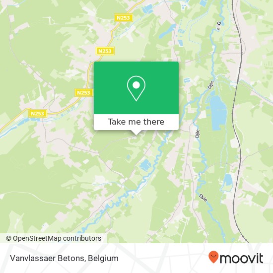 Vanvlassaer Betons map