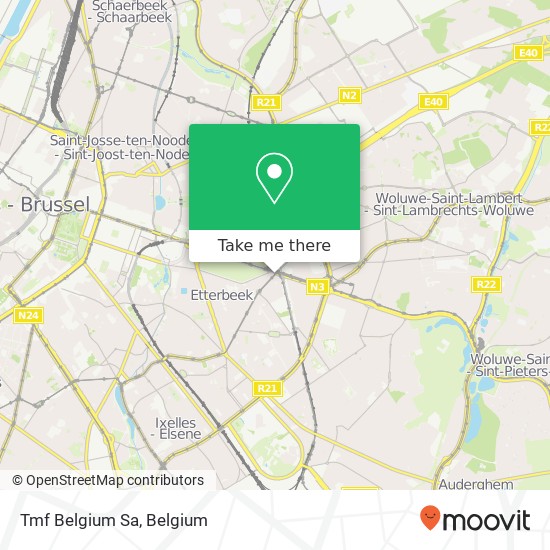 Tmf Belgium Sa map