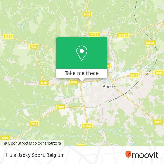 Huis Jacky Sport map