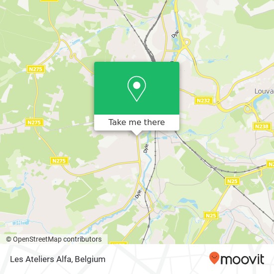 Les Ateliers Alfa map