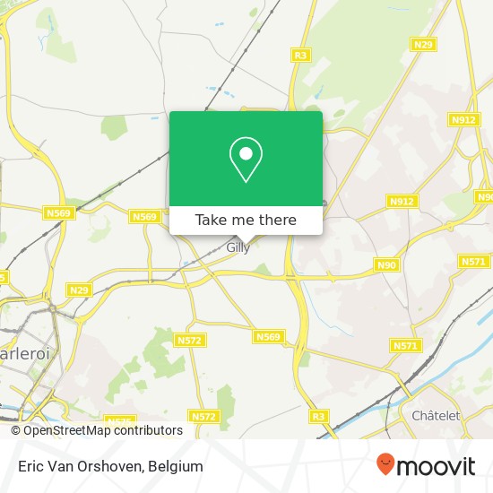 Eric Van Orshoven map