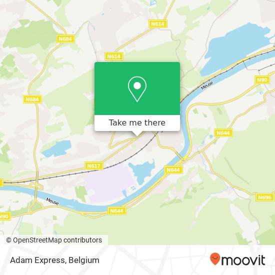 Adam Express map