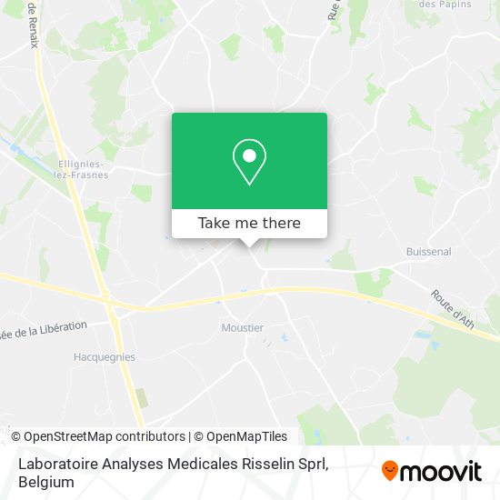 Laboratoire Analyses Medicales Risselin Sprl map