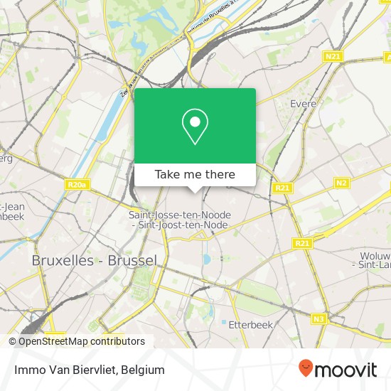 Immo Van Biervliet map