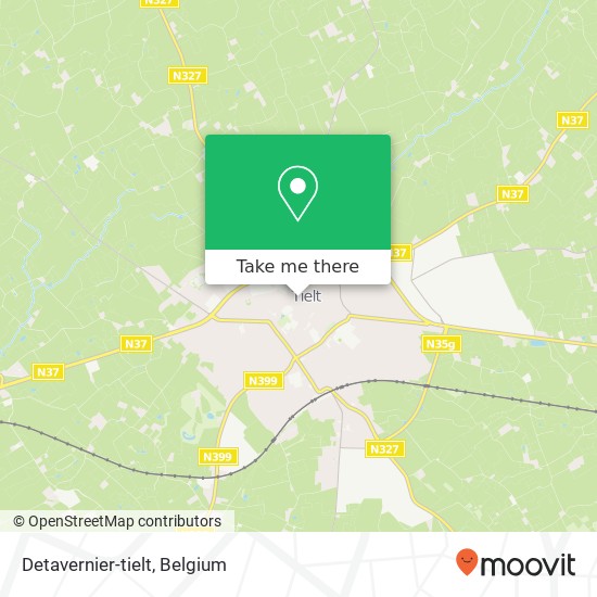 Detavernier-tielt map