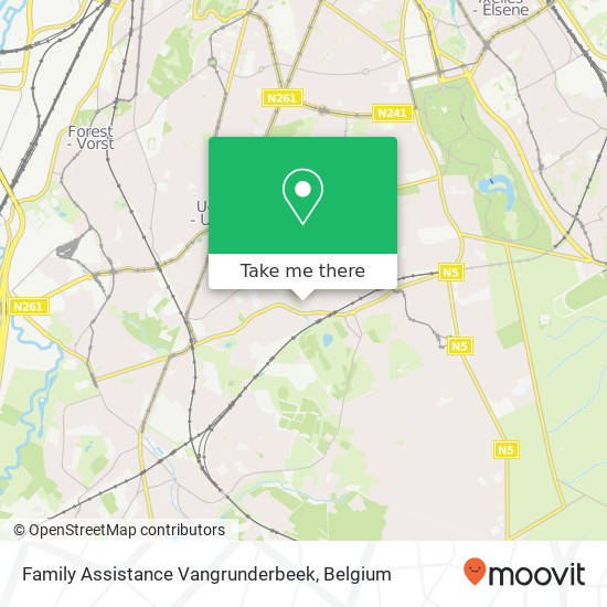 Family Assistance Vangrunderbeek map
