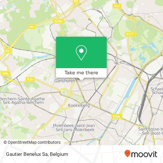 Gautier Benelux Sa map