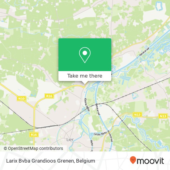 Larix Bvba Grandioos Grenen map