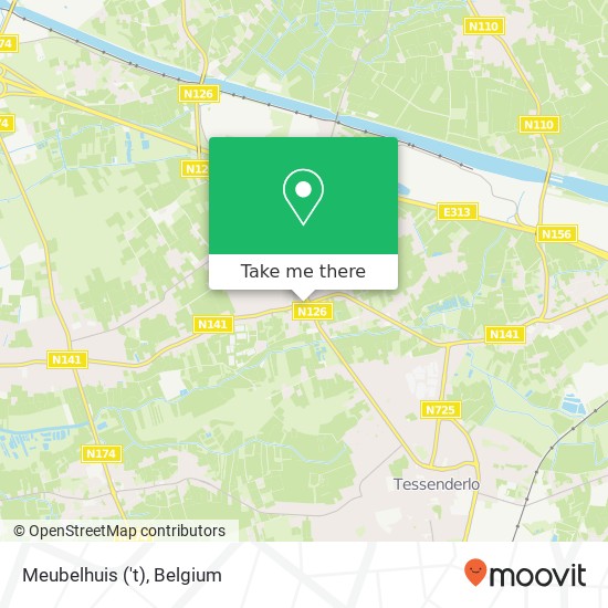 Meubelhuis ('t) map