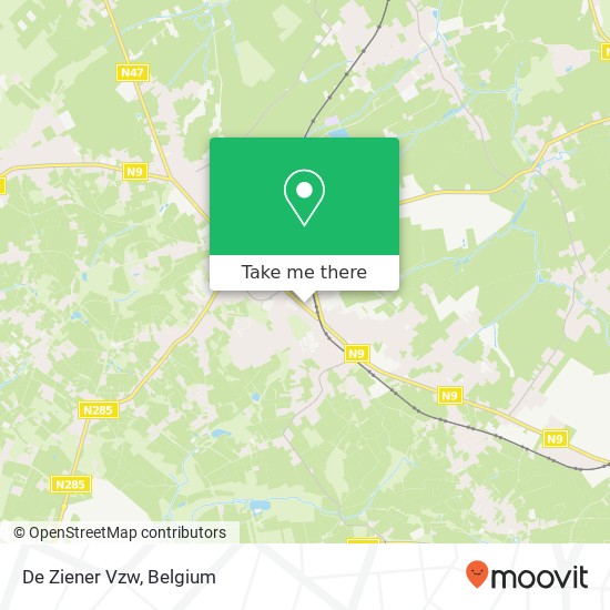 De Ziener Vzw map