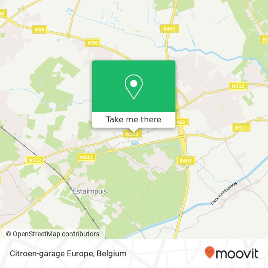 Citroen-garage Europe map