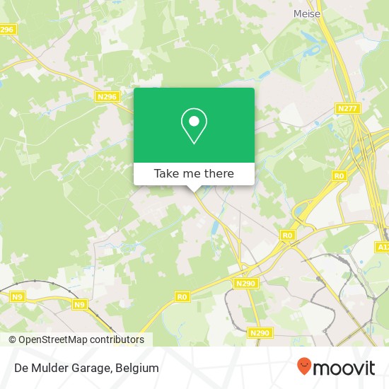 De Mulder Garage map