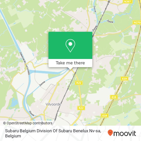 Subaru Belgium Division Of Subaru Benelux Nv-sa map