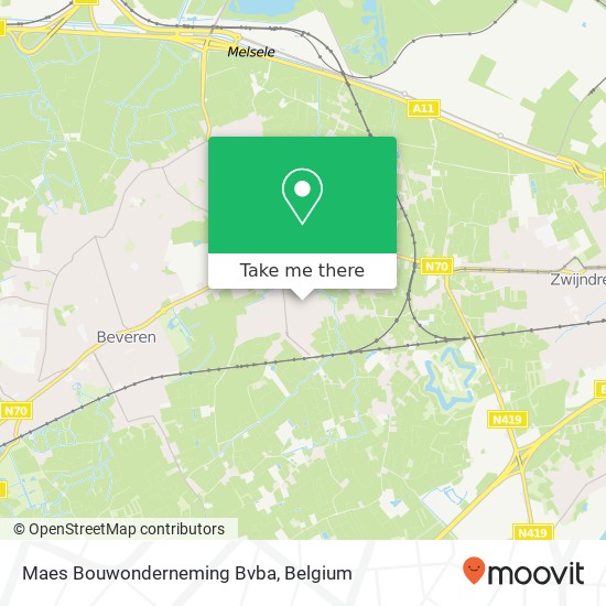 Maes Bouwonderneming Bvba map