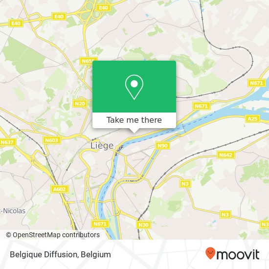 Belgique Diffusion map