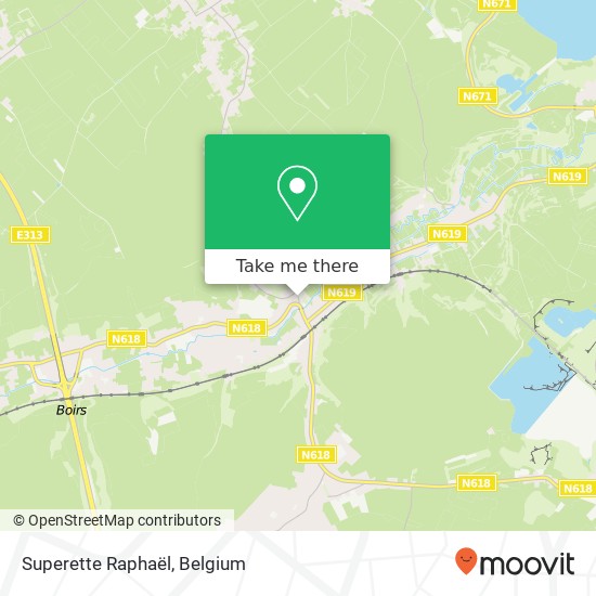 Superette Raphaël map